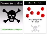 screenshots of the Choose Your Poison iPhone app