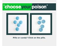 screenshot of the Choose Your Poison game