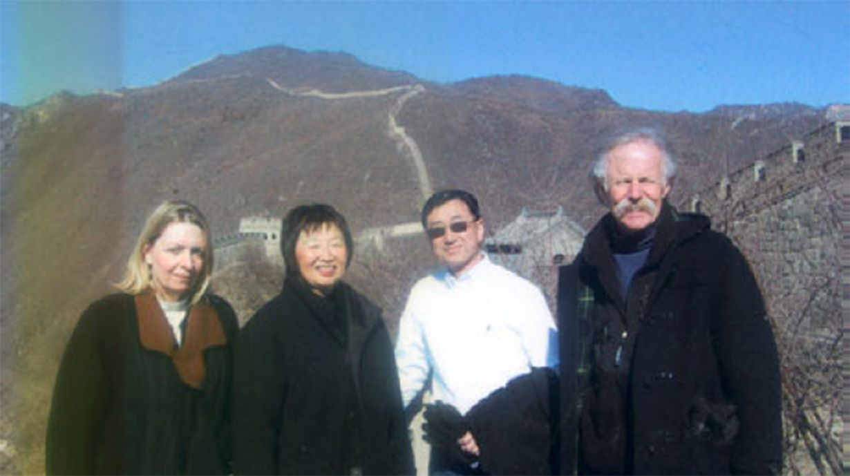 group at the Great Wall of China