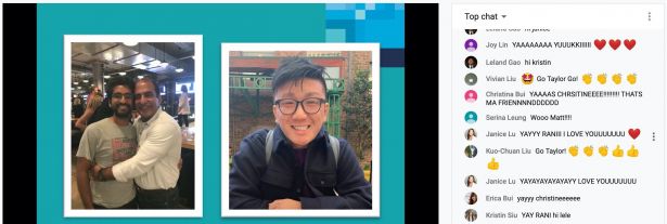Students with online comments