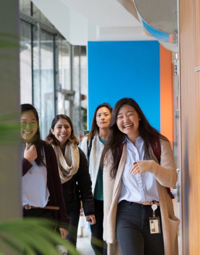 PharmD students arrive at UCSF for the first day of classes.