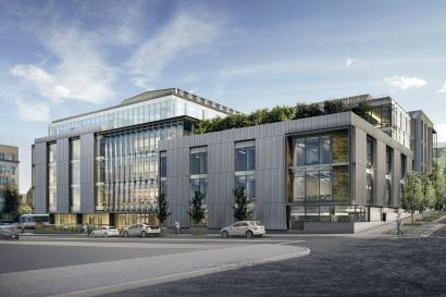 Rendering of new building