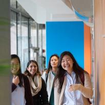 PharmD students arrive at UCSF for the first day of classes.
