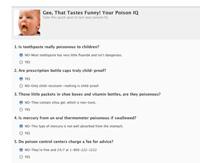 screenshot of a quiz
