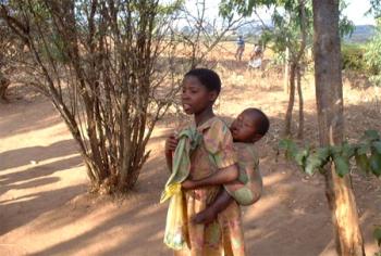 child with infant