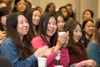 students in auditorium