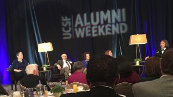 speakers on stage