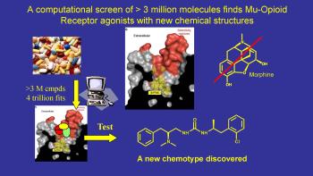 Schematic diagram of computer-based molecular docking process