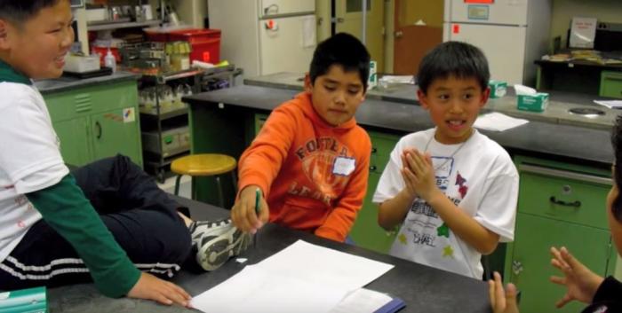 campers in lab